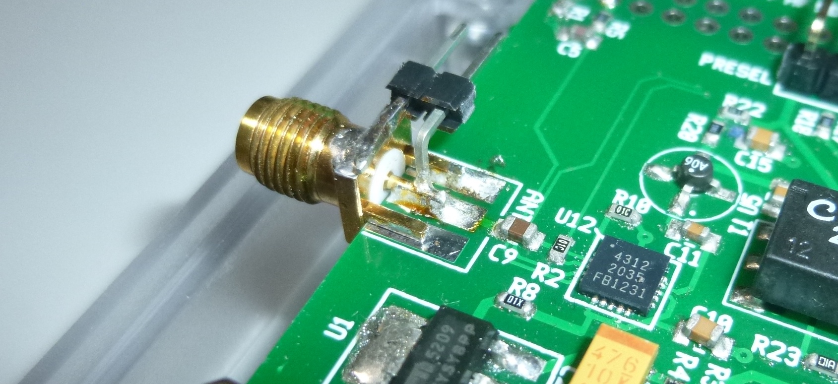 G0ETP V2 SDR Sideways Antenna Connector + SMA