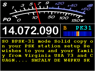 G0ETP V2 SDR - 20m PSK31 decoding