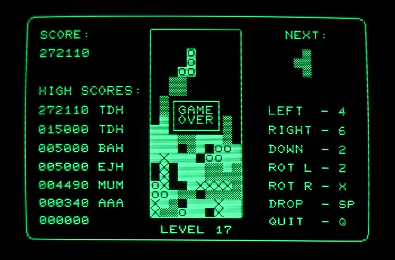 PET Tetris real screen shot